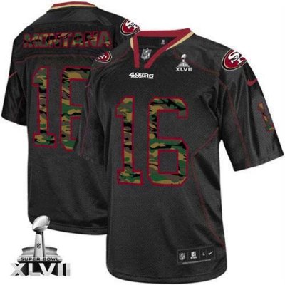Jerseys Factory Cheap Nike 49ers #16 Joe Montana Black Super Bow