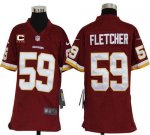 Jerseys Factory Cheap Nike Redskins #59 London Fletcher Burgundy