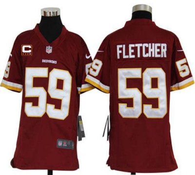 Jerseys Factory Cheap Nike Redskins #59 London Fletcher Burgundy