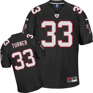 Jerseys Factory Cheap Nike Falcons #33 Michael Turner Black Stit