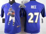 Jerseys Factory Cheap Nike Ravens #27 Ray Rice Purple Team Color