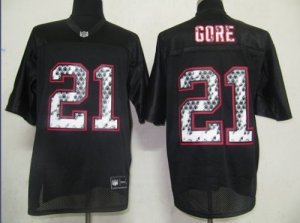 Jerseys Factory Cheap Sideline Black United 49ers #21 Frank Gore