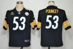 Jerseys Factory Cheap Nike Steelers #53 Maurkice Pouncey Black T