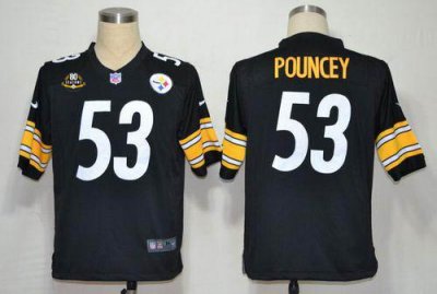 Jerseys Factory Cheap Nike Steelers #53 Maurkice Pouncey Black T
