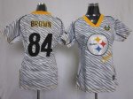 Jerseys Factory Cheap Nike Steelers #84 Antonio Brown Zebra With
