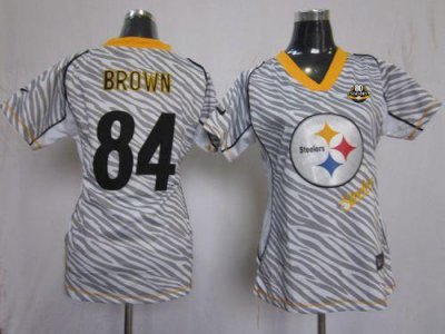 Jerseys Factory Cheap Nike Steelers #84 Antonio Brown Zebra With