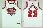 Jerseys Factory Cheap Bulls #23 Michael Jordan White FlightMan S