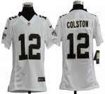 Jerseys Factory Cheap Nike Saints #12 Marques Colston White Yout