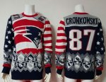 Jerseys Factory Cheap Nike Patriots #87 Rob Gronkowski Red/Navy