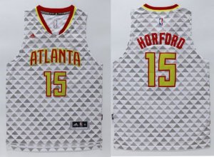 Jerseys Factory Cheap Hawks #15 Al Horford White Swingman Stitch