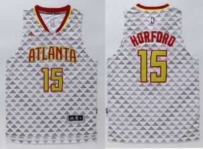 Jerseys Factory Cheap Hawks #15 Al Horford White Swingman Stitch