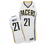 Jerseys Factory Cheap Pacers #21 David West White Home Stitched