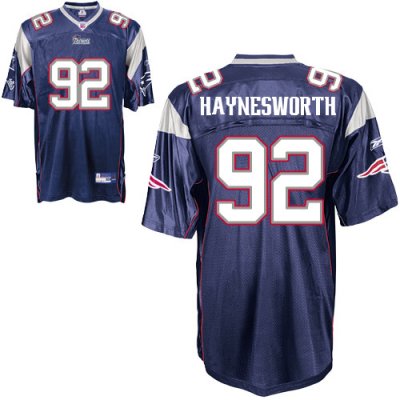 Jerseys Factory Cheap Patriots #92 Albert Haynesworth Dark Blue