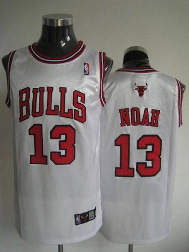 Jerseys Factory Cheap Bulls #13 Joakim Noah Stitched White NBA J