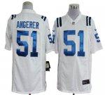 Jerseys Factory Cheap Nike Colts #51 Pat Angerer White Men's Emb