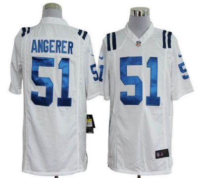 Jerseys Factory Cheap Nike Colts #51 Pat Angerer White Men's Emb