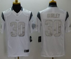 Jerseys Factory Cheap Nike Rams #30 Todd Gurley White Men's Stit