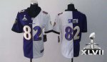 Jerseys Factory Cheap Nike Ravens #82 Torrey Smith Purple/White