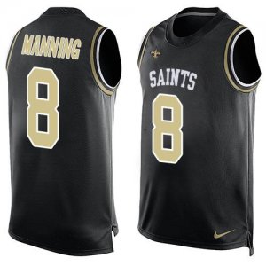 Jerseys Factory Cheap Nike Saints #8 Archie Manning Black Team C