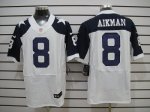 Jerseys Factory Cheap Nike Cowboys #8 Troy Aikman White Thanksgi