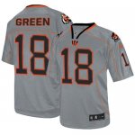 Jerseys Factory Cheap Nike Bengals #18 A.J. Green Lights Out Gre