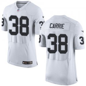 Jerseys Factory Cheap Nike Raiders #38 T.J. Carrie White Men's S