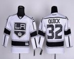 Jerseys Factory Cheap Kings #32 Jonathan Quick White Road Embroi