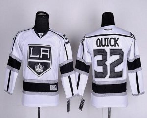 Jerseys Factory Cheap Kings #32 Jonathan Quick White Road Embroi
