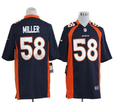 Jerseys Factory Cheap Nike Broncos #58 Von Miller Navy Blue Alte