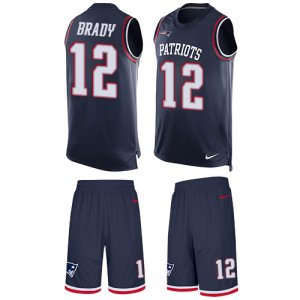 Jerseys Factory Cheap Nike Patriots #12 Tom Brady Navy Blue Team