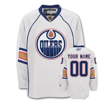Jerseys Factory Cheap Oilers Personalized Authentic White NHL Je