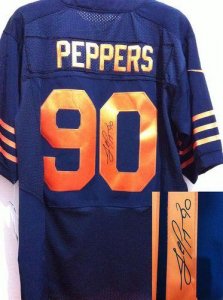 Jerseys Factory Cheap Nike Bears #90 Julius Peppers Navy Blue 19