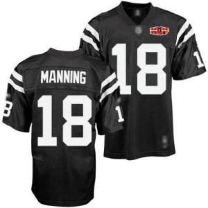 Jerseys Factory Cheap Colts #18 Peyton Manning Black Shadow With