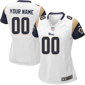 Jerseys Factory Cheap Nike St. Louis Rams Customized White Embro
