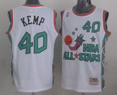 Jerseys Factory Cheap Mitchell And Ness Thunder #40 Shawn Kemp W