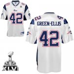 Jerseys Factory Cheap Patriots #42 Green-Ellis White Super Bowl