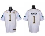 Jerseys Factory Cheap Nike Panthers #1 Cam Newton White 2016 Pro