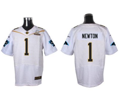 Jerseys Factory Cheap Nike Panthers #1 Cam Newton White 2016 Pro