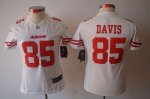 Jerseys Factory Cheap Nike 49ers #85 Vernon Davis White Women's