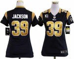 Jerseys Factory Cheap Nike Rams #39 Steven Jackson Navy Blue Tea