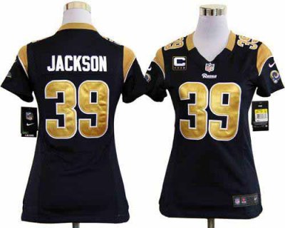 Jerseys Factory Cheap Nike Rams #39 Steven Jackson Navy Blue Tea
