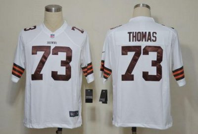 Jerseys Factory Cheap Nike Browns #73 Joe Thomas White Men's Sti