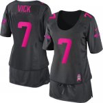 Jerseys Factory Cheap Nike Eagles #7 Michael Vick Dark Grey Wome