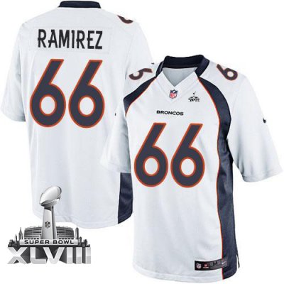 Jerseys Factory Cheap Nike Broncos #66 Manny Ramirez White Super