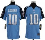 Jerseys Factory Cheap Nike Titans #10 Jake Locker Light Blue Tea