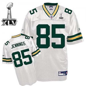 Jerseys Factory Cheap Packers #85 Greg Jennings White Super Bowl