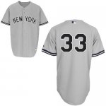 Jerseys Factory Cheap Yankees #33 Nick Swisher Embroidered Grey