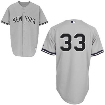 Jerseys Factory Cheap Yankees #33 Nick Swisher Embroidered Grey