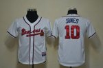 Jerseys Factory Cheap Braves #10 Chipper Jones White Cool Base E