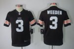 Jerseys Factory Cheap Nike Browns #3 Brandon Weeden Brown Team C